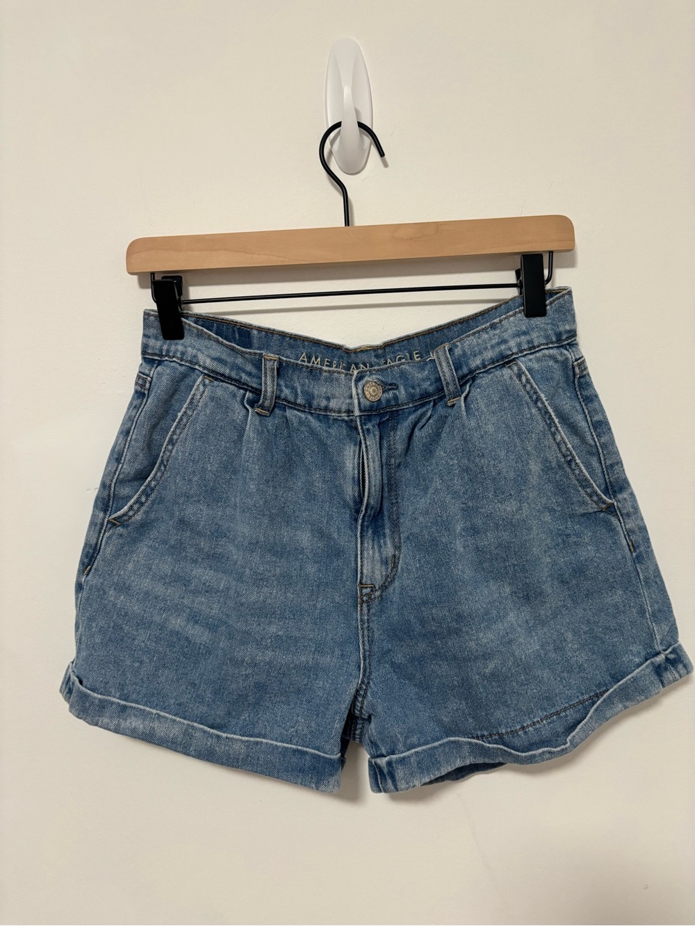 American Eagle Outfitters Light Blue Denim Jean Shorts